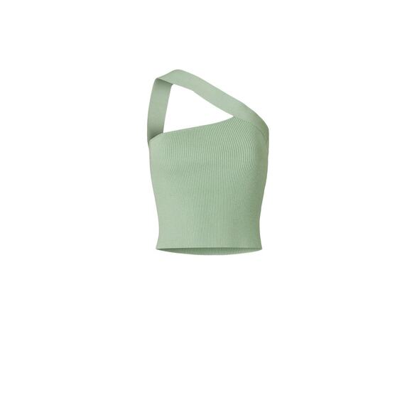 Gauge81 Selas Green Asymmetric One Shoulder Sleeveless Top Size Small - Picture 2 of 13